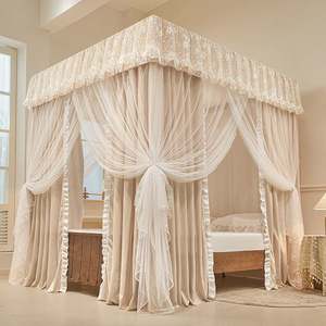 Moustiquaire de lit double couche, protection 360° °   Protection de lit en fil de laine contre les moustiques - Product Image 5