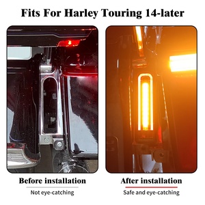 Parafango moto luce LED indicatore di direzione borsa inserto luce freno per Harley Touring FLHTCU FLHTCUL ftru Ultra 14-Up - Product Image 6