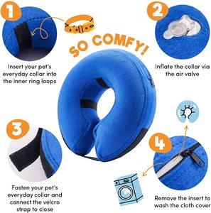 <span class=keywords><strong>Collar</strong></span> Inflable para Mascotas - Protección Anti-mordidas para Perros y Gatos - <span class=keywords><strong>Collar</strong></span> Inflable para Perros con Ajuste de Tensión - Product Image 3