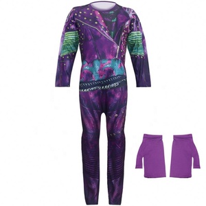 Disfraz de la Película Descendants para Niñas a Bajo Precio, Disfraz de <span class=keywords><strong>2</strong></span> Colores, Mono de Halloween, Disfraz Infantil de Descendants - Product Image 2