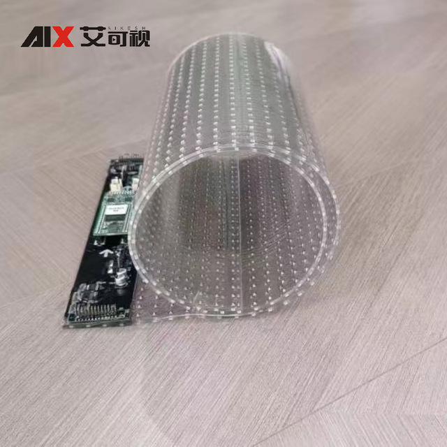 Ultra-thin Transparent Flexible Soft Self-adhesive Crystal LED Film Window Display High Refresh Rate IP43 Protection P6/P8/P10