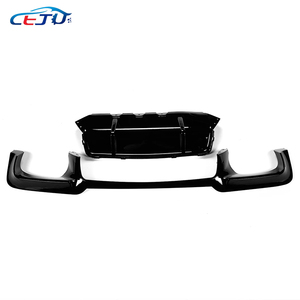 Difusor de labio de parachoques trasero de coche estilo DTM con aspecto de carbono ABS negro brillante para BMW 5 Series F10 F11 520i 535i 550i M Sport <span class=keywords><strong>M5</strong></span> 2011-2015 - Product Image 3