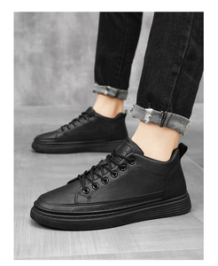 Zapatillas de vestir para hombre de estilo nicho, transfronterizas, de talla grande, blancas, de caña baja, modernas, para ocio, deportes y caminar. - Product Image 4