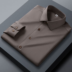Camisa de Oficina para Hombre de Alta Calidad, 100% Algodón Popelín, Venta al Por Mayor, Logotipo Personalizado, Talla Grande para Primavera - Product Image 1