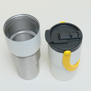 แก้วน้ำสแตนเลสเก็บความร้อนความเย็น ดีไซน์ทันสมัย ขนาด 1000 มล. ปากกว้าง พร้อมฐานรอง สำหรับเดินทาง - Product Image 5