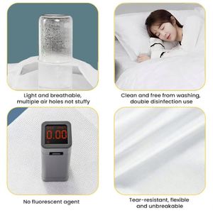Juego de Sábanas y Fundas de Almohada Desechables Ecológicas 100% Algodón Transpirable y Suave para Cama Doble, Aptas para Todas las Estaciones - Product Image 3