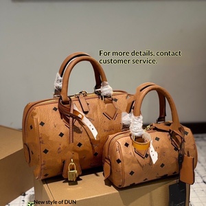 Borsa a Tracolla MC in Vera Pelle Stampata, Elegante Borsetta da Donna, Nuova Moda Versatile, Stile Boston - Product Image 2