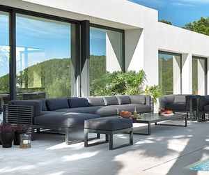 Funda de lujo <span class=keywords><strong>con</strong></span> marco de aluminio para sofá, muebles de jardín, decoración para Hotel, <span class=keywords><strong>terraza</strong></span> y exterior - Product Image 1