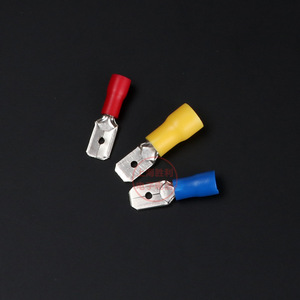 Mdd2-110 Male Pre Insulated Connector <b>Terminal</b> Cold Pressed Wire <b>Terminal</b> 1P Pure Copper 1000 Pieces - Product Image 2