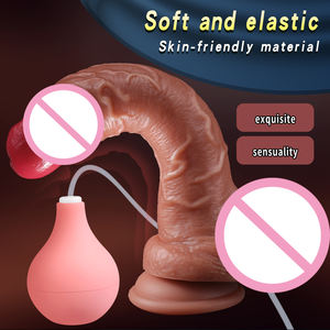 Spritzen realistischer <span class=keywords><strong>Dildo</strong></span> Ejakulieren der Penis <span class=keywords><strong>7</strong></span> Frequenz Vibration Heizung Sexspielzeug Silikon Vibrator Riesiger <span class=keywords><strong>Dildo</strong></span> für Frauen - Product Image 6