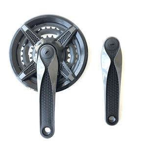 Pédalier Cobra en alliage, plateaux noirs, design creux, YP-001, composant de VTT - Product Image 5