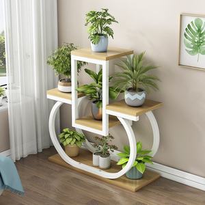 Étagère de pot de fleur en fer multicouche moderne support de succulentes en métal créatif pour le salon baie vitrée support de pothos peu encombrant - Product Image 2