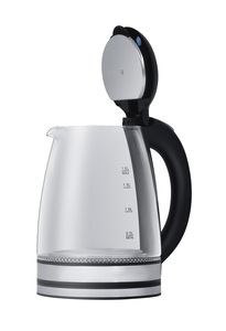 Xinduomei White Plastic Glass 1.8L <b>Kettle</b> Stainless Steel Heating Plate with 1500W Auto Power-off - Product Image 4