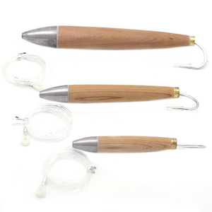 Bouchon de cèdre entièrement truqué Leurre de pêche en eau salée Blancs en <span class=keywords><strong>bois</strong></span> Leurre de pêche à la traîne en <span class=keywords><strong>bois</strong></span> non peint Bouchon de cèdre - Product Image 1