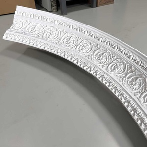 Construction Material Foam Polyurethane Crown Molding PU, White <strong>Flexible</strong> <strong>Mouldings</strong> - Product Image 2