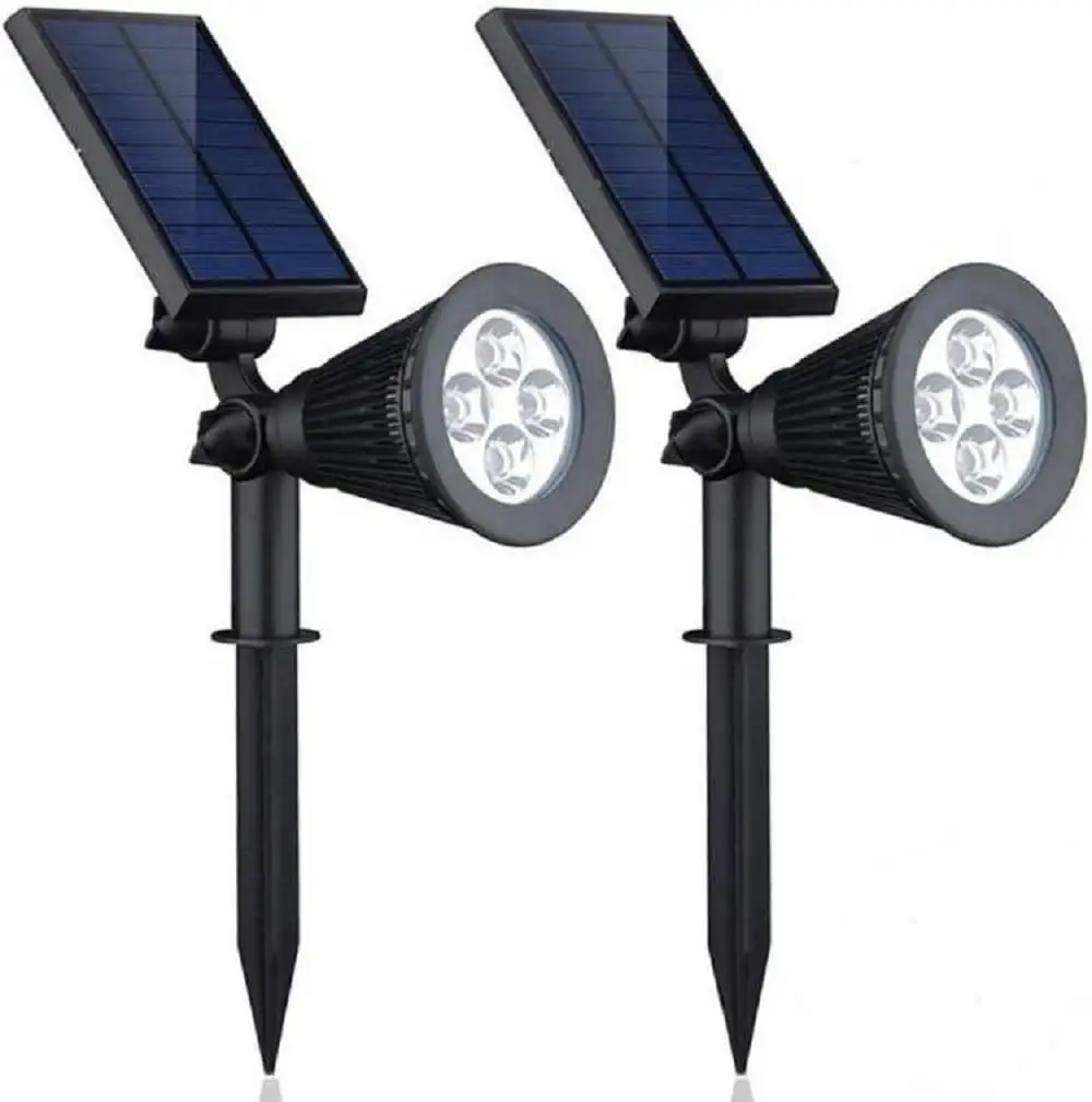 Hot Selling Rgb/White Solar Tuin Spotlight Outdoor Waterdichte Landschapsverlichting Op Zonne-Energie Spotlicht