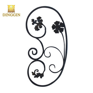 Décorations en <span class=keywords><strong>fer</strong></span> <span class=keywords><strong>forgé</strong></span> personnalisées à prix réduit de Chine, ornements en métal en fonte pour la <span class=keywords><strong>décoration</strong></span> de clôtures, de portails et de rampes - Product Image 4
