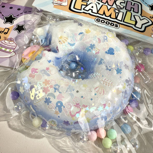 Customized TPR Simulation <b>Ring</b> Shaped Donut Squishy Toys Handmade Anxiety Relief Sensory Toys Slow Rising Novelty Girls Silicone - Product Image 2