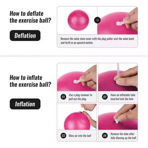 Entrenamiento en casa Fitness logotipo personalizado <span class=keywords><strong>20</strong></span>/25 <span class=keywords><strong>cm</strong></span> PVC Mini Yoga <span class=keywords><strong>pelota</strong></span> terapia física Mini <span class=keywords><strong>pelota</strong></span> <span class=keywords><strong>Pilates</strong></span> <span class=keywords><strong>pelota</strong></span> - Product Image 4