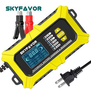 Chargeur de batterie multifonction 12V 6A et analyseur, testeur de résistance interne/CCA, compatible avec les batteries LiFePO4, au plomb-acide, pour voiture et moto - Product Image 4