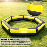 Structure gonflable Octogonale de jeu Gaga Ball avec murs souples et sécurisés pour enfants, idéale pour jardin, école, camp, fête, location, utilisation intérieure et extérieure