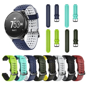 Correa de <span class=keywords><strong>reloj</strong></span> de goma de silicona de doble color de suministro directo de fábrica <span class=keywords><strong>para</strong></span> modelos <span class=keywords><strong>Garmin</strong></span> Forerunner 220 230 <span class=keywords><strong>235</strong></span> 620 630 735 - Product Image 1