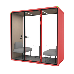 Cabine Acoustique Cabine Téléphonique Privée 2 Personnes Cabine Insonorisée Cabine Téléphonique Intérieure Pod Bureau - Product Image 3