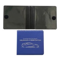 Organisateur de documents de voiture, porte-cartes d'identité, porte-cartes d'immatriculation et d'assurance en plastique
