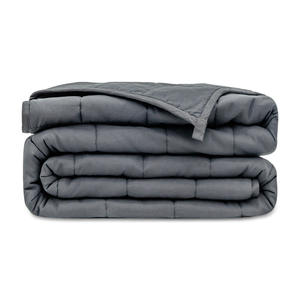 Couvertures lourdes respirantes de refroidissement en gros <span class=keywords><strong>Couverture</strong></span> de sommeil par gravité en coton de couleur grise Perles de verre de qualité supérieure Remplissage <span class=keywords><strong>Couverture</strong></span> <span class=keywords><strong>lestée</strong></span> - Product Image 1