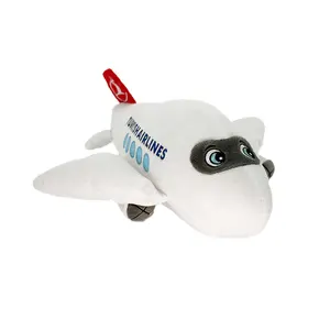 Custom Logo Printing Or Embroidery Cheap Vehicle Air Plane Aircrafts Soft Plush Toys For Marketing And Advertising