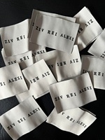 Etiquetas Tejidas Personalizadas de Alta Calidad para Ropa, Etiquetas Impresas con Talla, Etiquetas Tejidas de Alta Densidad para Camisetas, Etiquetas Personalizadas con Logotipo para Prendas