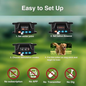 Collier de dressage pour chien Cavaller avec GPS, étanche, pour utilisation en extérieur, pour animaux de compagnie, lot de 2, nylon noir - Product Image 6
