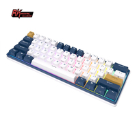 Royal Kludge RK61 Plus Keyboard Nirkabel Mini Keycaps Diy Portabel 61 Tombol Rgb Backlit Keyboard Mekanik Hotswap Clavier Gaming