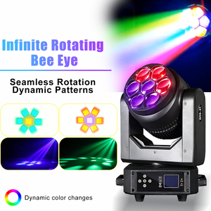 Luz Móvil LED Wash Zoom de 7*40W DMX512 RGBW 4 en 1 con Efecto Ojo de Abeja para Escenarios, Discotecas, Fiestas, Clubes y DJ - Product Image 3