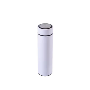 500ml Blue Matte Rubber Paint Stainless Steel Vacuum <b>Flask</b> Double Wall Insulated Water <b>Bottle</b> for Business Travel - Product Image 2