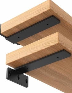 5mm Thick Heavy Duty Zinc Plated Powder Coated <strong>Silver</strong> ISO9001 Certified Single-Side Hardware Supports Metal Cast Iron L <strong>Brackets</strong> - Product Image 1
