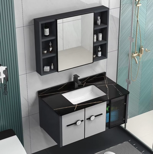 Ensemble de meubles de salle de bain modernes de qualité supérieure à prix de gros : miroir mural, armoires et vasques pour hôtels et maisons - Product Image 2