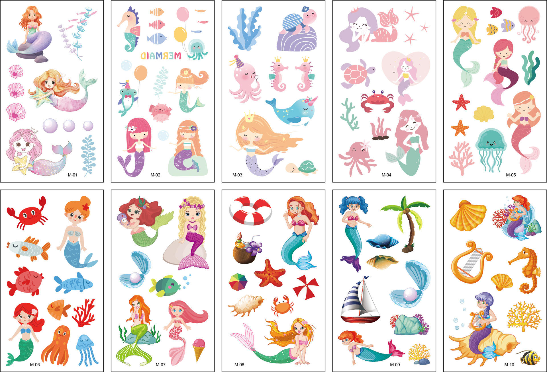 Mermaid 2 - 10 pcs/ba