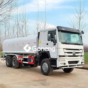 Sinotruk howo水タンクトラック10000 15000リットル中古水タンクトラック6x4