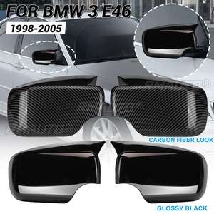 2X Cubiertas para Retrovisores de Fibra de Carbono/Negras para BMW E46 E39 4 Puertas 325i 330i 525i 530i 540i 1998 1999 2000 2001 2002-2005 - Product Image 1