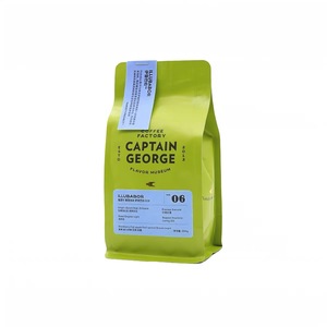 Bolsa de café negro Captain George, tipo stand-up, laminada con BOPP, sellado térmico, apta para alimentos - Product Image 6