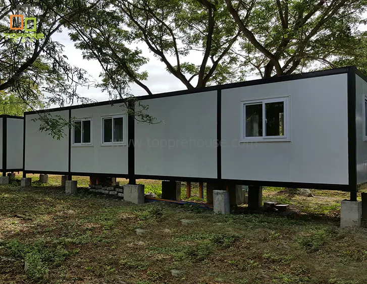 Containerhomes ev prefabrik evler taşınabilir prefabrik ev cep 40 ft konteyner modüler evler için kamyon römork kullanılan