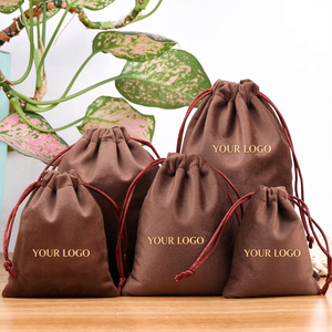 Bolsa de Almacenamiento a Prueba de Polvo, Bolsa de Almacenamiento con Cordón de Terciopelo Flocado para Auriculares, Banco de Energía, Accesorios Electrónicos Pequeños - Product Image 1