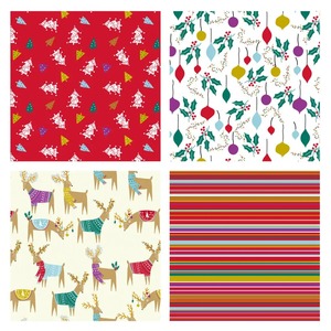 Christmas-Themed Eco-Friendly Metallized Art <b>Paper</b> Double-Sided Recyclable Gift Wrap Rolls Festive <b>Patterns</b> Digital Printing - Product Image 2