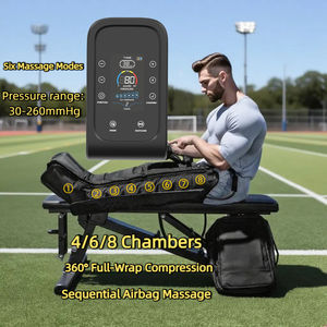 8 cámaras OEM logotipo personalizado bomba de aire compresión presión terapia recuperación botas pierna completa masajeador sistema máquina - Product Image 1