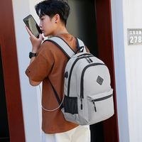 Sac à dos pour ordinateur portable de voyage et d'affaires grande capacité, fin, durable, avec port USB, pour hommes, 15,6 pouces, vente chaude