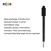 Sonde de conductivité DJS-0.1C Électrode EC 0-200 Us/cm Modèle personnalisé Oem Odm avec prise d'air à trois cœurs