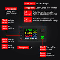 Module de charge WUZHI SK40C 40W à écran couleur, alimentation CNC à tension variable (buck-boost), tension et courant constants