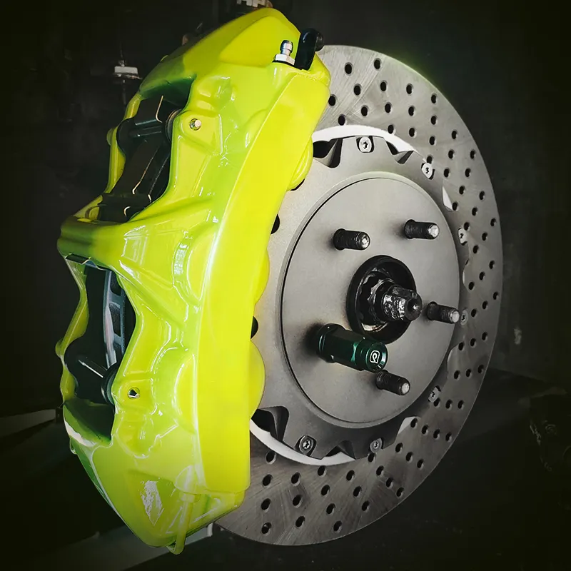 เบรคสำหรับรถแข่ง6หม้อคาลิปเปอร์ขนาดใหญ่ดัดแปลงสำหรับ Brembo ชุดเบรก Gt6 355/380/405มม. สำหรับ BMW E61 F10 G20 G30 G31 G28 F15 F30 F33 F11