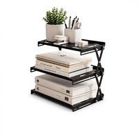 Étagère de bureau Esports multifonctionnelle, table pliante en acier au carbone, fabrication chinoise, présentoir pliable pour bureau et extérieur